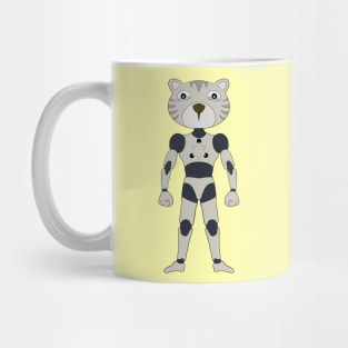 Futuristic robot android tiger Mug